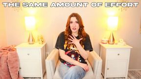 The Same Amount of Effort - Verbal Humiliation - Female Domination - Loser Humiliation