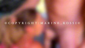 Marine Rossi Je me fais enfiler à l'arrrière du van, des inconnus nous rejoignent !