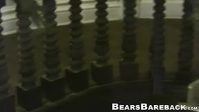 Black bottom Leon Ryder speads his ass for Randy Scotts raw dick