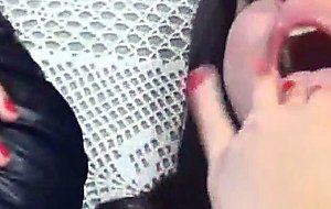 Lesbian anal fisting action