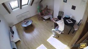 ”Cuckold enjoys watching his GF getting shagged”