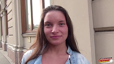 GERMAN SCOUT - GEILES TEEN ANITA B WIRD BEI CASTING IN DEN ARSCH GEFICKT