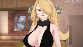 Cynthia Rewards You for Winning the Pokemon League - Anime Hentai 3d Uncensored