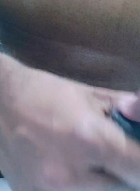 Sexy black cock at washroom make cum