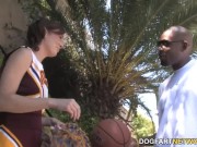 Petite Teen Cheerleader Mae Meyers Fucks Black Dick