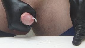 Last drops of cum at end of multiple orgasm session