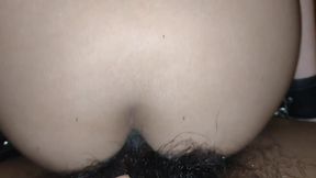 Thai stepdaughter's ass and pussy fucked hard, creampie