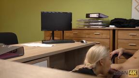 ”LOAN4K. Horny blonde bangs for a new Mercedes or rental”