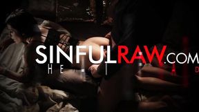 Sinful Steve Q and Brittany Bardot - pornstars scene - Sinful Raw