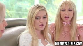 Kenzie Reeves and girlfriend enjoy spicy stepmom threesome