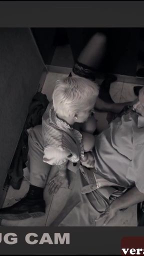 Epic moment from "German blonde MILF with big tits and short hair does anal in an elevator"