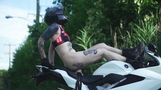 Size Goddess Lena Vesper Boinks Her Motorbike