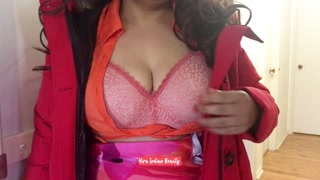 Big Ass Indian MILF Shakes Her Ass – Sexy Dancing, Stripping Off Bra and Thong with Hot Cat-Walk