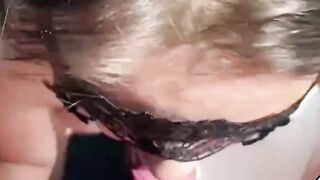 Window Seat BJ with Pre-cum Eating & Facial