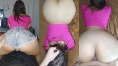 POV Step Mom Gets Fucked by Big Dick in Skinny Jeans Doggy