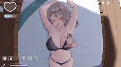 [# 03 Natsuguro Lesson Live Commentary] I can't stand the big breasts lady and can not stand it outdoors (live2D anime doujin eroge.