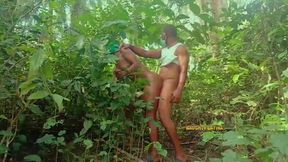 Sweet & Hardcore Jungle Threesome with Step-Sister