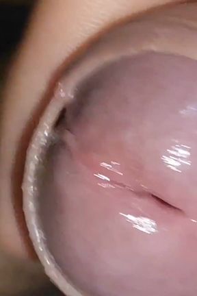 Amazing Close up Hole Drooling Pre Cum Intensely.