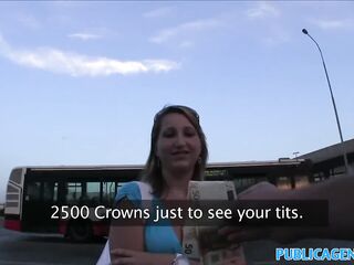 PublicAgent Golden-haired public sex with stranger