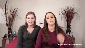Desperate Amateurs: Hefty Tit Babes Eat Each Other Out