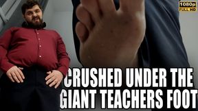 Tiny Crushed Under The Teachers Foot - Full HD 1080p - KingMarti - MOV