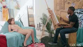 Wonderful brunette interracial xxx clip