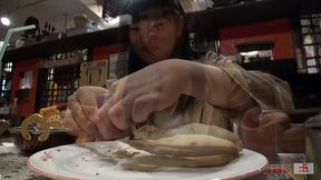 sniffing girl fat aska s meats odor version(dog-01/fetis.jp)