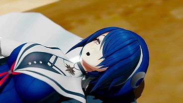 Time Stop Hentai Otdmtmk Vtuber Aogr Undress Sex School Corridor Mmd 3D Blue Hair