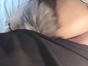 A foxtail accidentally made him cum quickly! Passionate night in a hotel!