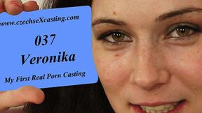 Veronika's first porn casting