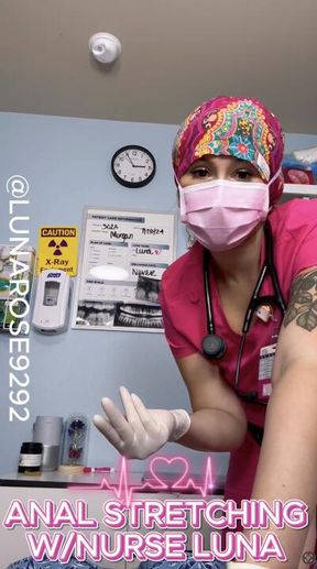 ANAL STRETCHING WITH NURSE LUNA! POV🧤🍆💦🍑🩺