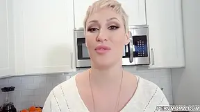 Stepson Fucks From Behind On The Kitchen Cou With Perv-mom And Ryan Keely
