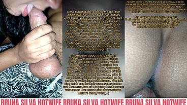 Brazilian Bruna Silva Hotwife in the classic Lover in the car cumming inside with subtitles