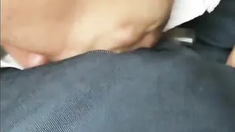 Asian amateur daddy gives blowjob on webcam