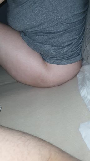 Step mom surprises step son big dick while watching a movie