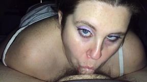 Cheating wife goes balls deep and swallows lots of cum