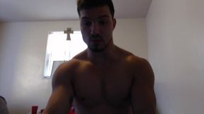 College Hunk Jacob Jerking Off