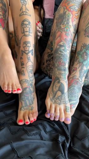 Tattooed Babes Like Feet