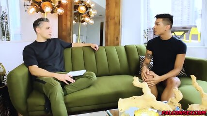 Aaron and Leo blows load on each others hunk body