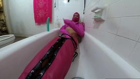 Lizzy Yum BDSM straight jacket post op pussy masturbation