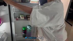 Stepbrother's Wild Adventure with Nami While I'm Trapped in the Fridge!