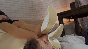 Smell Amazing Legs Of Stella In White Gymnastic Slippers - Part 2 - 4K