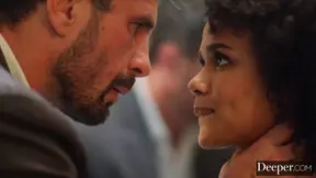 Deeper  Shy Alina and bestie Harley have intense threesome