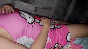 I record her under the table and then in bed I order her to put herself in 4, she is totally submissive.