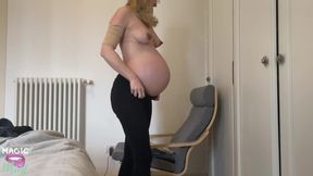 9WEEKS PREGNANT TEEN SEDUCES HER BOY WITH A BELLY DANCE - MAGICMINTCOUPLE