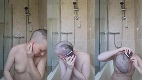 jump in the bath with me as i do a quick clipper shave of my head. i honestly love these new clippers, they are so fast and e...