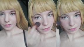 its amazing how different i look with this wig and a little bit of makeup!