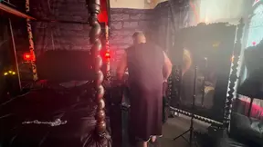 Master punishes Kitty before playing with her