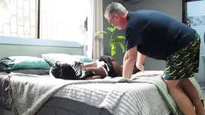 Sexy Petite Ebony Maid Has an Awesome Orgasm From Riding Boss Face