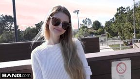 ”Nadya Nabakova puts her muff on display at the golf course”